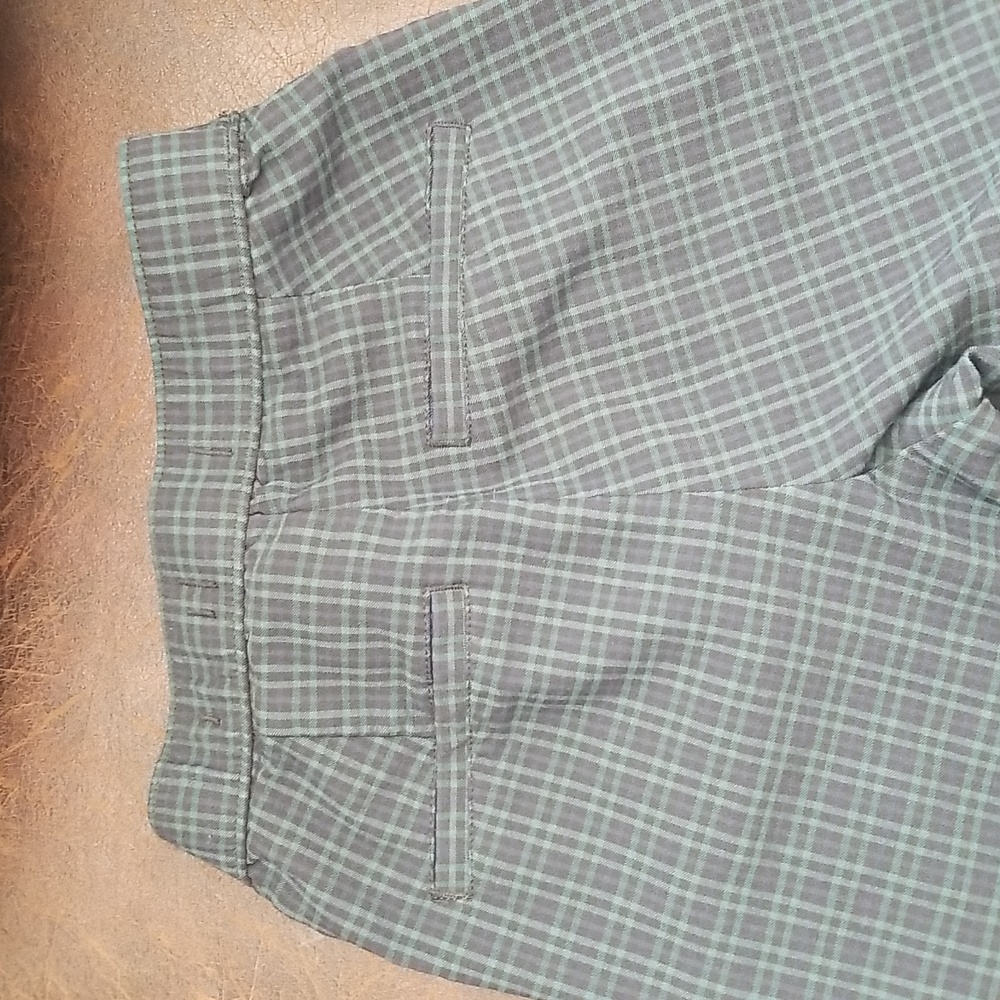 #R - Hollister Women Ultra High Rise Plaid Pants Blue Green Black Size S - Picture 6 of 11